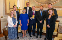 Cavaliere Andrew Rosindell MP receives the Order of Saint Agatha