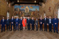 Cavaliere di Gran Croce Rt Hon Theresa May MP receives the Order of Saint Agatha
