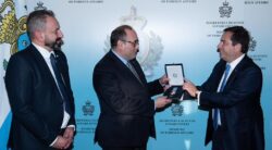 Consul Maurizio Bragagni OBE receives Ministerial Commendation Medal B’ Class from the Hellenic Republic