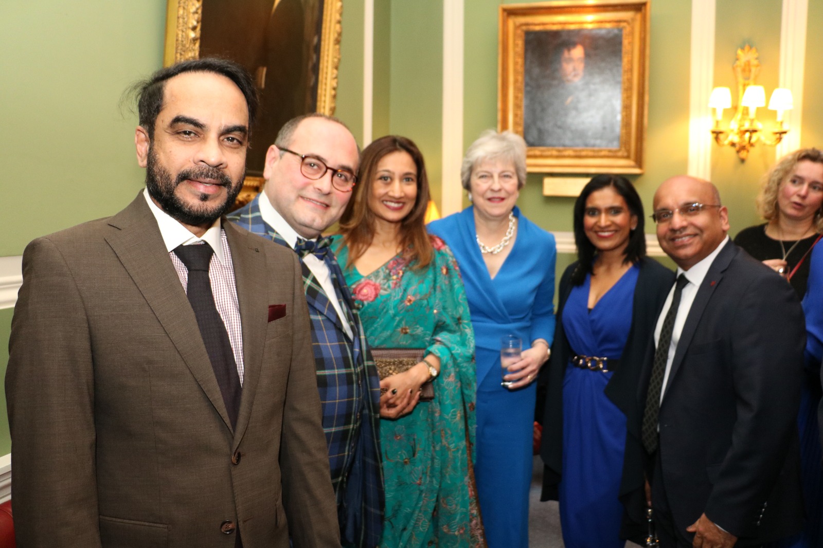 Dr Maurizio-Bragagni OBE with The Rt Hon Theresa May MP