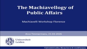 Machiavelli 500 Project Launch Workshop